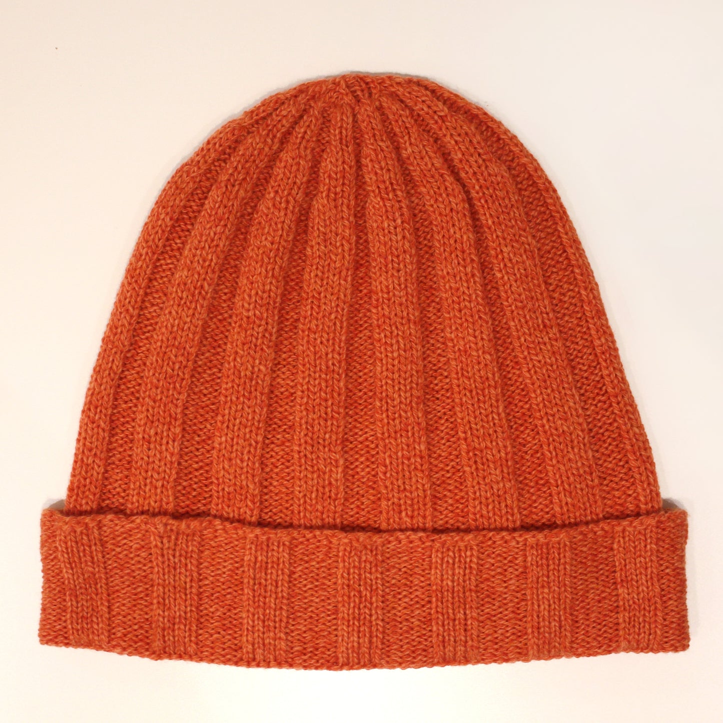 SEAMLESS MOCK RIBS CASHMERE BEANIE